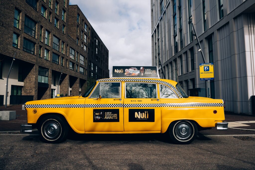 Nuii New York - A New York Taxi Cab filled with ice cream!