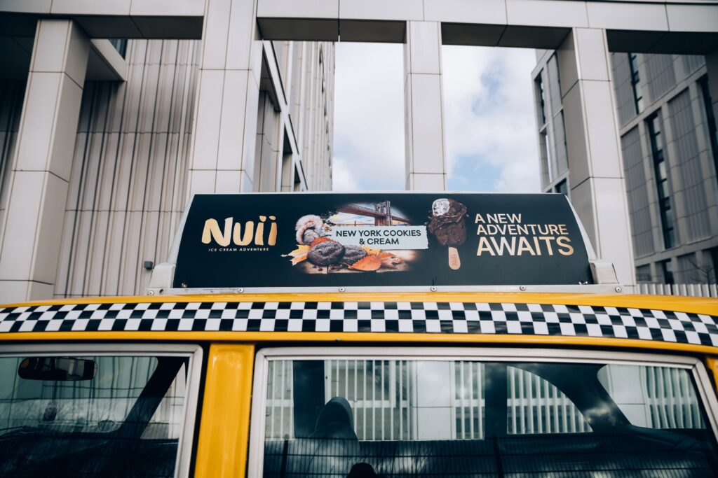 Nuii New York - A New York Taxi Cab filled with ice cream!
