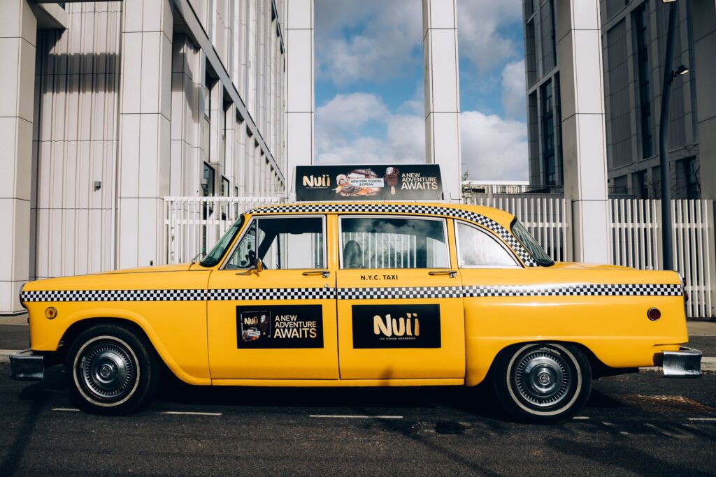 Nuii New York - A New York Taxi Cab filled with ice cream!